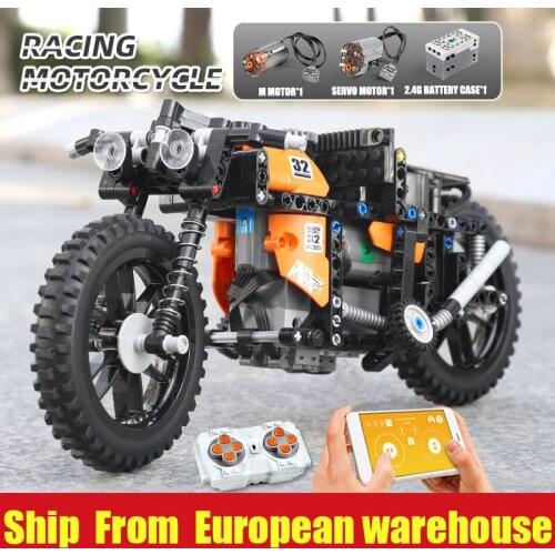 Mould King 23005 high-tech RC Car Boy Toys MOC-17249 App Control Fast Motorcycle Model Building Blocks Bricks Christmas Gifts