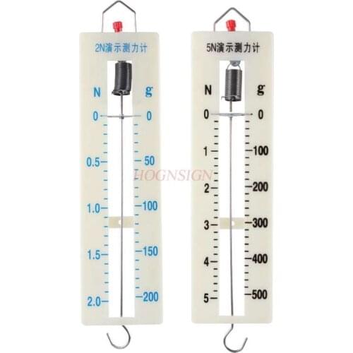 2N5N spring dynamometer flat spring scale bar box dynamometer demonstration dynamometer teacher demonstration mechanics