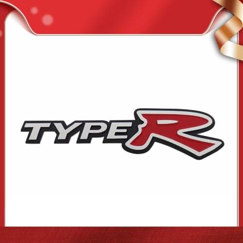 3D Premium TYPE R TYPER for Accord Civic Spirior Odyssey car Hood Fender trunk Rear Bonnet Nameplate Decal Emblem Badge Sticker