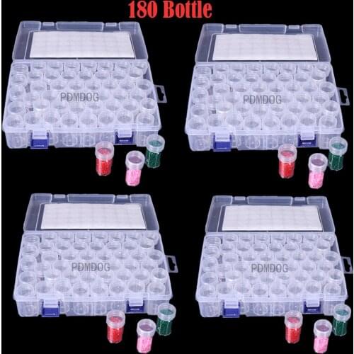 45 Bottles Jar Square Diamond Painting Storage box DIY Diamond Painting Accessories Beads Container Mosaic Storage boxes Tools