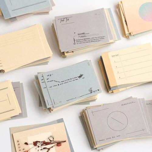 Dimi 80 Sheets Creativity Note Paper Memo Pads DIY Bullet Journaling Scrapbooking Base Decorative Collage Diary Stationery