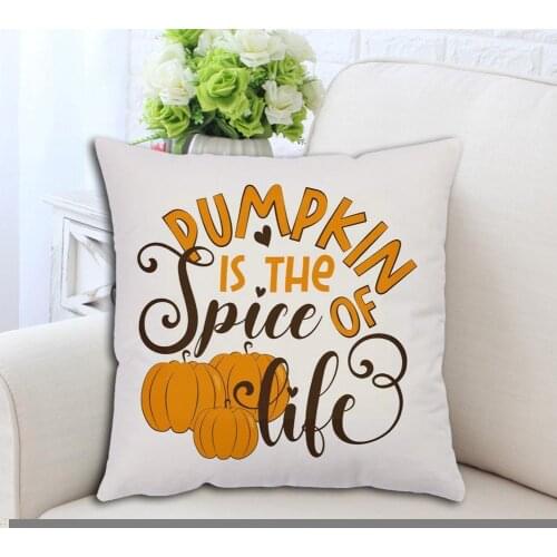 18" Colorful Halloween Pillow Case Pattern Printed Seat Car Decor Square Room Sofa Living Pillowcase Cover Pumpkin Cushion K6N7