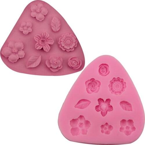 Flowers Leaf Fondant Silicone Cake Mold DIY Baking Tools Cake Decorating Mould Chocolate Gumpaste Mold