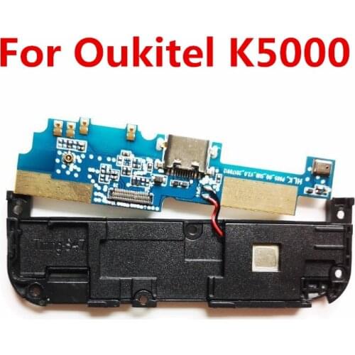 For Oukitel K5000 New Original USB Board Charging Dock Plug+Loud Speaker Horn Buzzer Repair Accessories Replacement