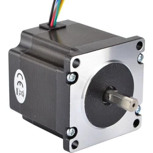 Dual Shaft Nema 23 Stepper Motor Unipolar 1.8 Degree 90Ncm (127.5oz.in) 1A 57x56mm 6 Wires CNC 3D Printer