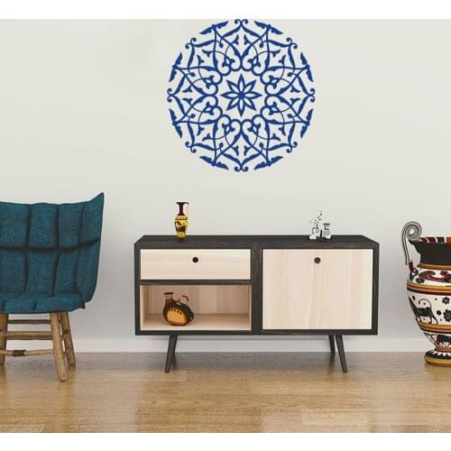 Mandala Wall Decal Boho Yoga Wall Stickers For Bedroom Flower Art Mural Bohemian Removable Home Living Room Decor DW6923