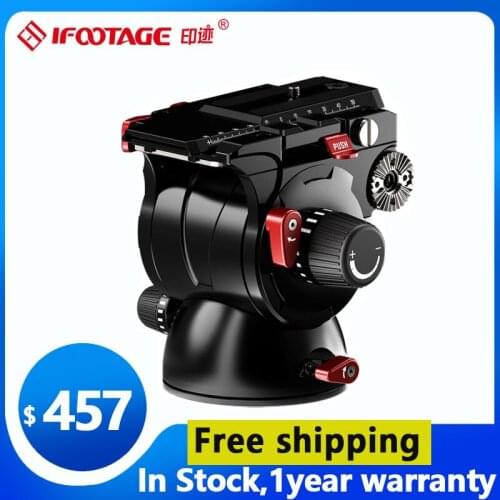 Ifootage K7 panoramiczny statyw głowica hydrauliczna głowica wideo do statywu statyw monopod stojak mobilny SLR DSLR ładunek 7kg