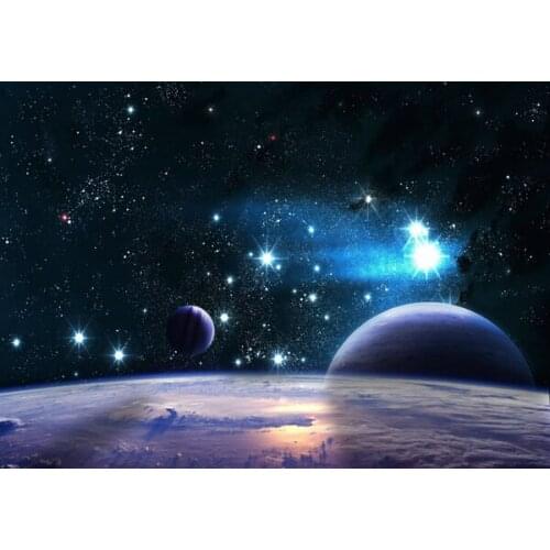 Space Stars Planets Solar System Giant Poster Art Print Metal Signs