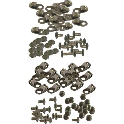 40 Sets Black Alloy Boot Lace Hooks Lace Fittings with Rivets - Repair/camp/hike/climb Supplies 2 Fashion Styles