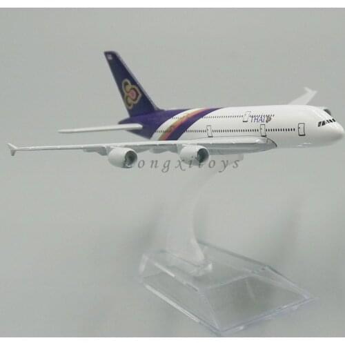 1:520 Diecast Plane Model Toy Thai A380 Aircraft