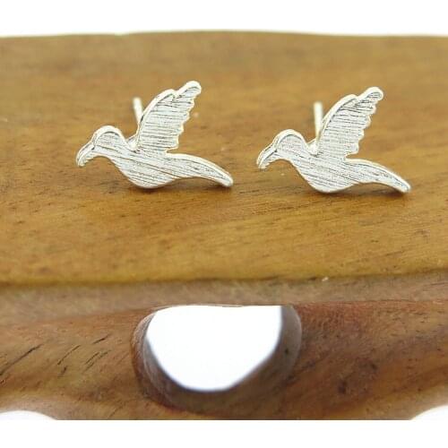 Fashion peace symbol pigeons stud earrings wholesale free shipping For Women Jewelry Brincos
