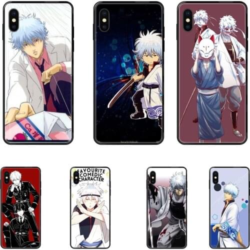 Japanese Anime Gintama Sakata Gintoki Black Soft TPU Capa Cover Case For Sale For Xiaomi Redmi 3S 4X 4A 5 5A 6 6A 7 7A 8 8A 8T