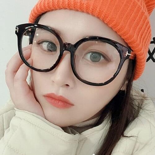 2020 New Anti-blue Light Glasses Women Eyeglasses Computer Oversized Square Plastic Men Eye Glasses Vintage Myopia Glasses