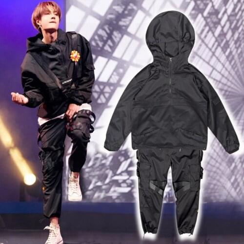 New Hip Hop Costumes Men Women Tooling Set Jazz Stage Clothes Street Dance Outfit Adults Modern Dancing Performance Wear DN5363
