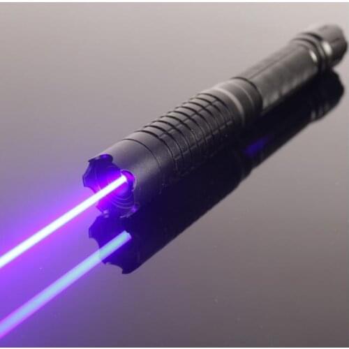 High Power Military 450nm 500W 50000m Blue Laser Pointer Flashlight Light Burning Match/dry Wood/black/Burn cigarettes Hunting
