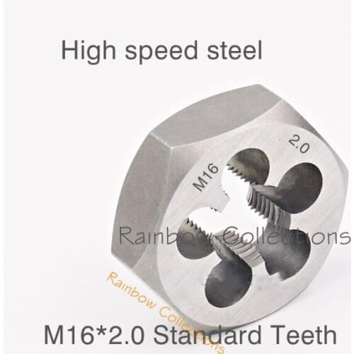M16*2.0 Standard Teeth High Quality High Speed Steel Metric Hexagon Dies Pipe thread Dies Water pipe Dies