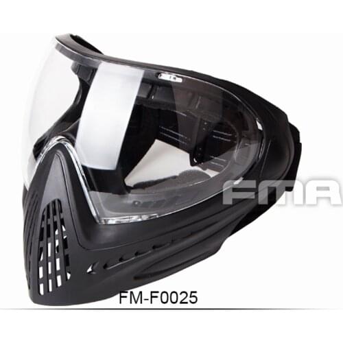 Tactical FMA F1 Full Face Mask With Single Layer Paintball Safety Anti-fog Goggle Mask Military Airsoft Accesorios Equipment