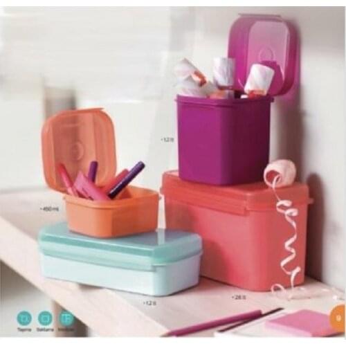 Tupperware Custom Square 4'lü Full Set