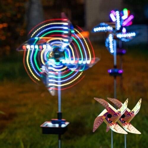 Solar Led Light Outdoor 32LED Windmill Waterproof Solar Lamp For House Garden Decoration Outdoor Windmill Outdoor Solar Light