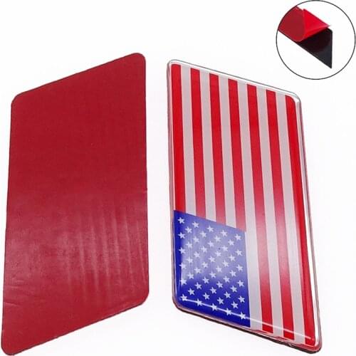 Universal Car Sticker Automobile Decoration USA National Flag Stickers for Chevrolet Toyota Chrysler Lexus BUICK Lincoln