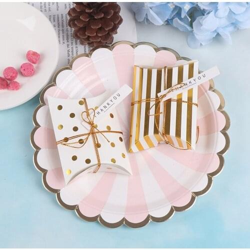 10pcs/lot 9.2*6.5*2.5cm Promotion Pillow Shape Kraft Jewelry Candy Box Craft Paper Wedding Favor Gift Boxes Pie Party Box Bags