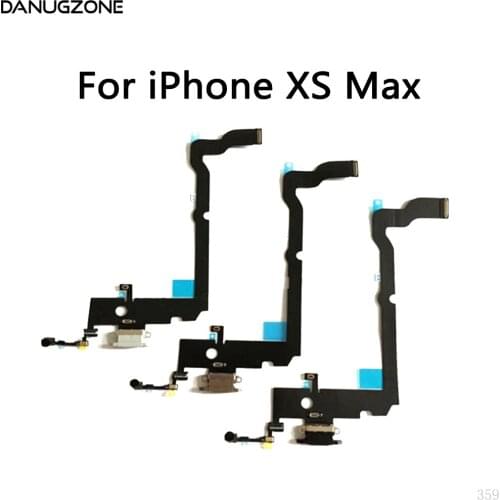 10PCS/Lot For iPhone XS Max XSmax USB Charge Dock Connector Charging Port Jack Socket Plug Flex Cable