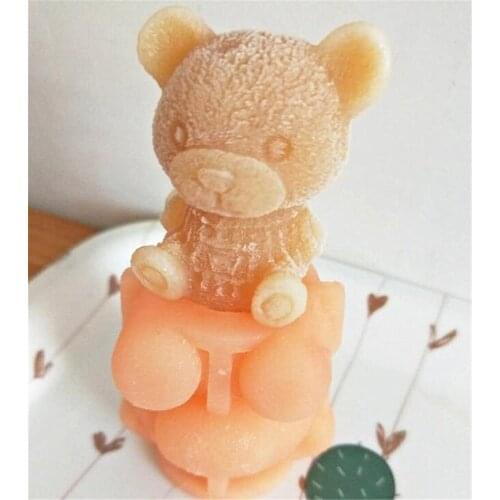 10pcs/lot Ice Cube Maker Little bear dogShape Tray Ice Cream Tool Whiskey Wine Cocktail Ice Cube