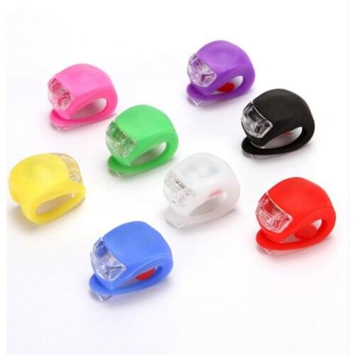 200pcs Bicycle Front Light Silicone LED Head Front Rear Wheel Bike Light Bicycle Luminous Accessories sport toy