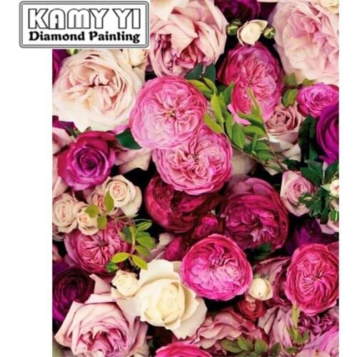 5D DIY diamond embroidery Flower cross stitch diamond painting cross stitch mosaic square/round diamond decoration