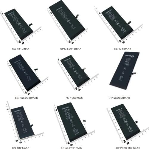 Suitable Mobile phone battery 0 cycle high quality For iphone 6G 6Plus 6s 6s plus i7 7G 8G 8plus SE2020 Replacement Batteries
