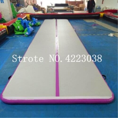 Free Shipping 6x2x0.2m Inflatable Gym Tumble Track Tumbling Mats Gymnastics Air Track For Gym With LOGO