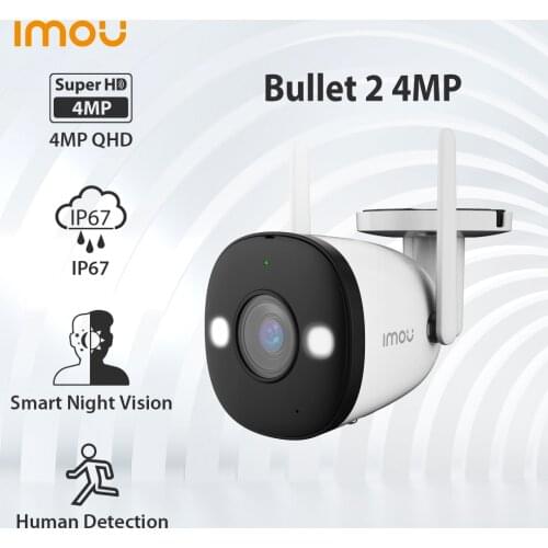 Dahua Imou IPC-F42FEP FullColor Night Vision IPCamera Bullet 2 4MP WiFi Outdoor IP67 Home Security Human Detect
