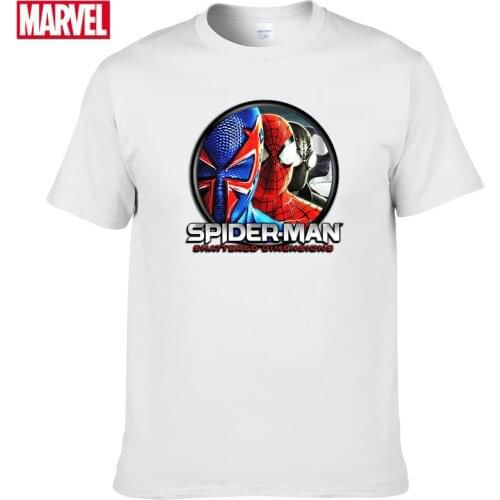 Marvel The Avengers Spiderman t shirt Comfortable Breathable 100% cotton Fashion clothes for teens Summer Tops t shirt men #101