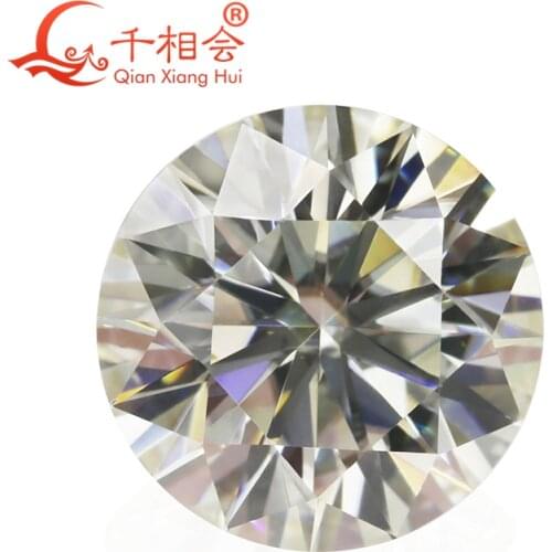 IJ color white color 3mm to 12mm IJ color white moissanites Round Brilliant cut loose stone