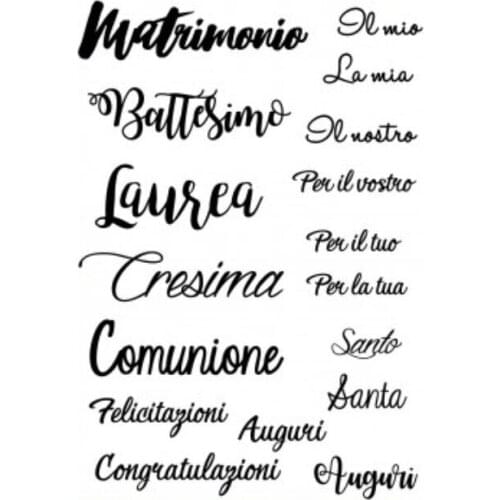 Italian words Swan Transparent Clear Silicone Stamp/Seal for DIY scrapbooking/photo album Decorative clear stamp sheets A132