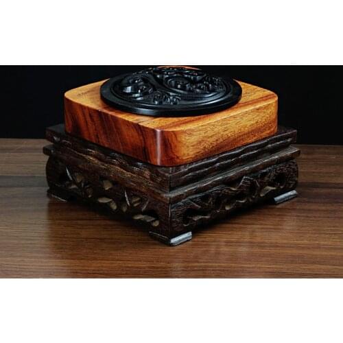 Wood carving censer Tan incense coil, ebony clouds openwork incense heavy oil burner sale