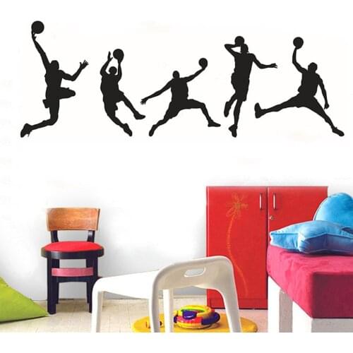 KAKUDER Wall Stickers Decoration For Kids Room DIY Family Home Wall Sticker Basketball Jordan Wall Sticker Art Room Decor MAR12