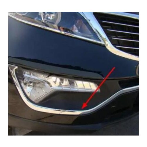 Para kia sportage r 2011 2012 2014 2015 2016 frente nevoeiro lâmpada brilhante sobrancelha modificado nevoeiro quadro da lâmpada