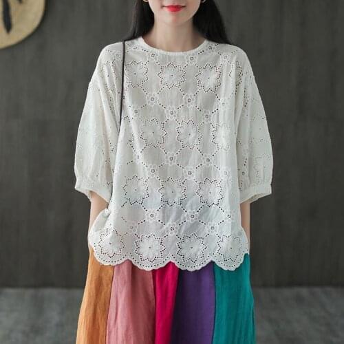Pearl Diary Linen Blouses