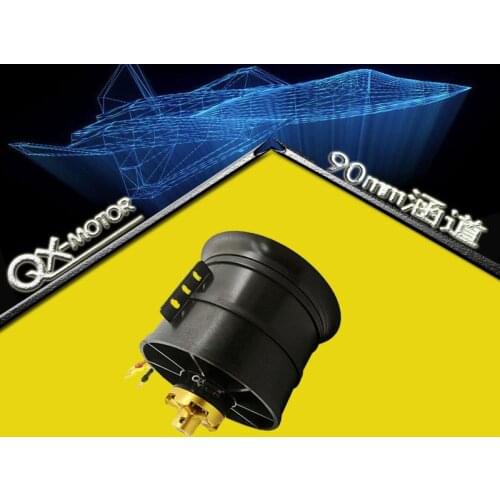 QX-MOTOR 90mm 12 Blades Ducted Fan EDF Unit With 1000-1550KV Brushless Motor 6S-12S Version For RC Airplane Model Plane Parts
