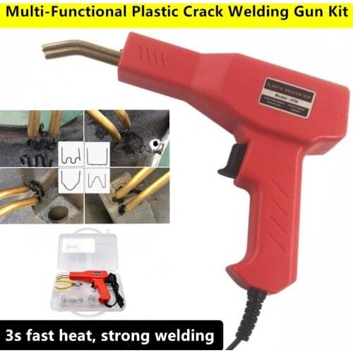 Handy Plastics Welding Gun Kit Home Car Garage PVC Plastic Crack Repairing Tools Car Bumper Crack Hot Staplers Welding Machine
