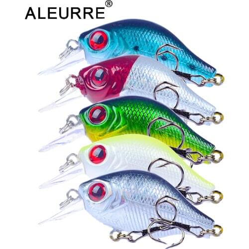 5.5cm Crank Bait Hard Crankbait Fishing Lure 8g Isca Artificial Rattling Wobblers 3D EYES Minnow Floating Fishing Gear peche