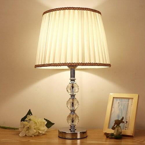 Modern Crystal Lamp lighting bedroom bedside lamp luxury fashion crystal table lamp Abajur bedside hotel table lamp k9 Luxury