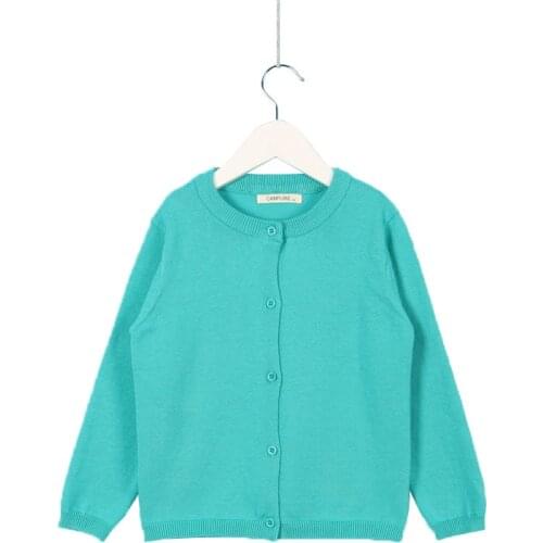 Spring and Autumn Sweater Candy Color Cardigan Solid Color New 7050 06