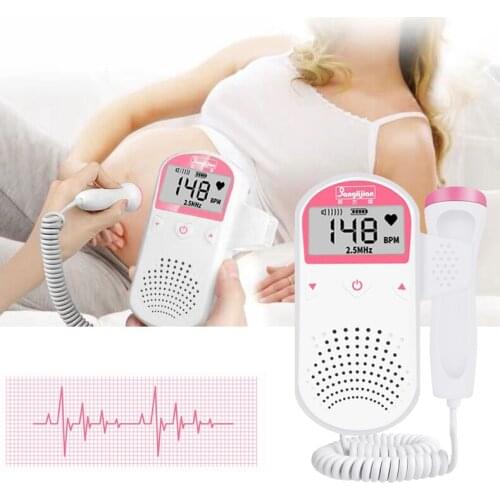 Baby Ultrasound Monitor Fetal Doppler Household Portable Sonar Doppler For Pregnant Upgraded 2.5MHz No Radiation Dropshipping