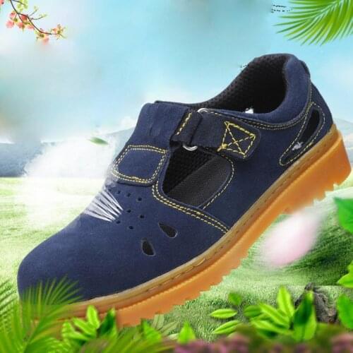 Safety Shoes Hats Steel Toes Summer Breathable Safety Shoes Men Work Shoes Waterproof And Wear-resistant Anti-smashing DMX011