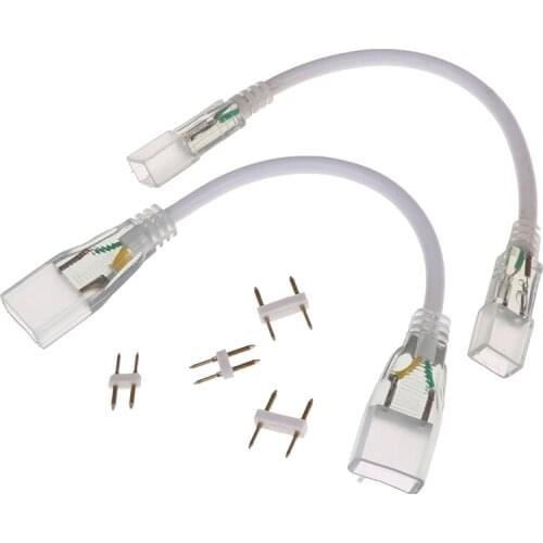 2pin Led Corner Connector RGB straight Connector 110V 220V middle Double Connectors