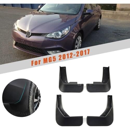 Car Mud Guards For Garages MG5 2012 2013 2014 2015 2016 2017 Splash Guards Over Fender Kit Car Styling Fender Accessories 4Pcs