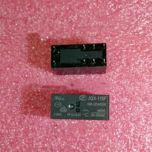 5 teile/los NEUE Relais JQX-115F 024-2ZS4 551 24VDC 8pin