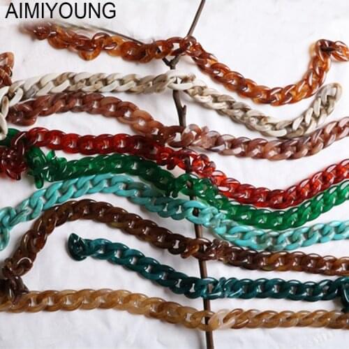 AIMIYOUNG Bag Straps Handbag Acrylic Chain Handle DIY Belt Shoulder Bag Strap Replacement Strap Accessory Bag Part